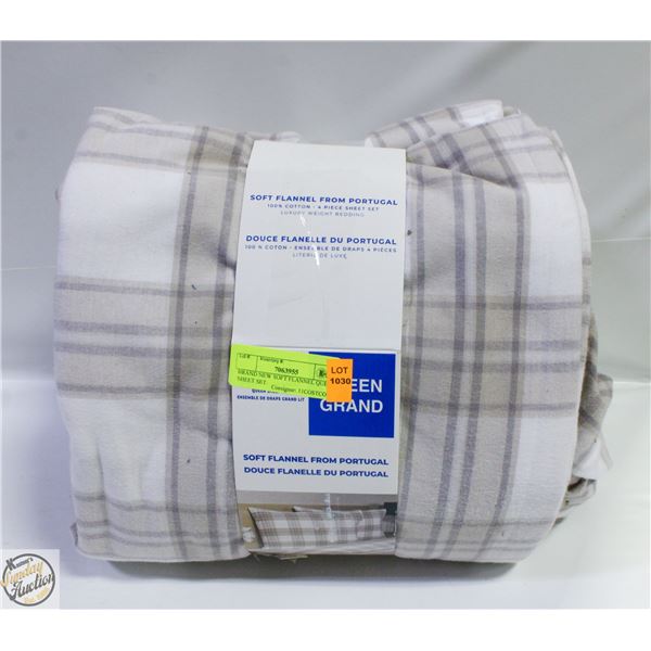 BRAND NEW SOFT FLANNEL QUEEN SHEET SET