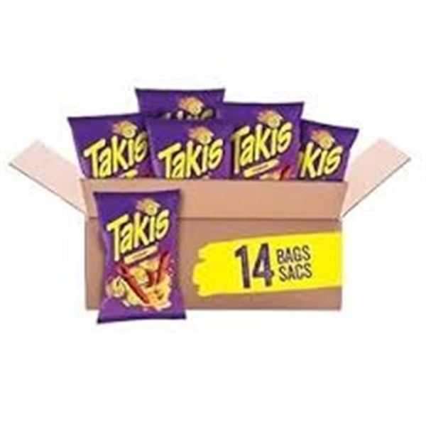 NEW W BOX 13 X 260G TAKIS SPICY CHIPS FUEGO