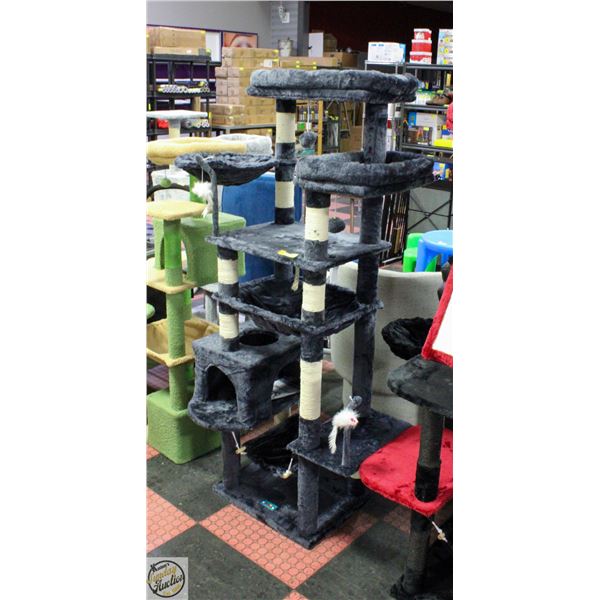 NEW GITELSNOUR CAT TREE GCT020G SMOKY GRAY H-64"
