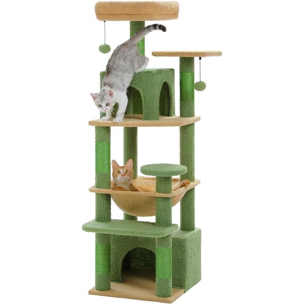 NEW PAWZ ROAD CAT SCRATCHER CONDO/TREE 52"