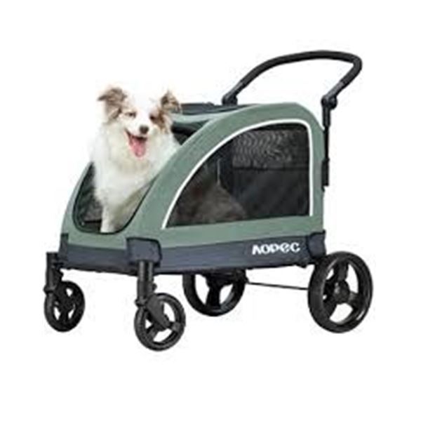 NEW ASSEMBLED AOPEC LARGE PET STROLLER WITH DUAL