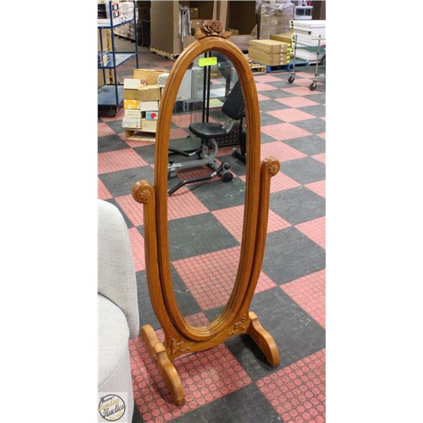 CHEVAL MIRROR APPROX 58 INCHES HIGH