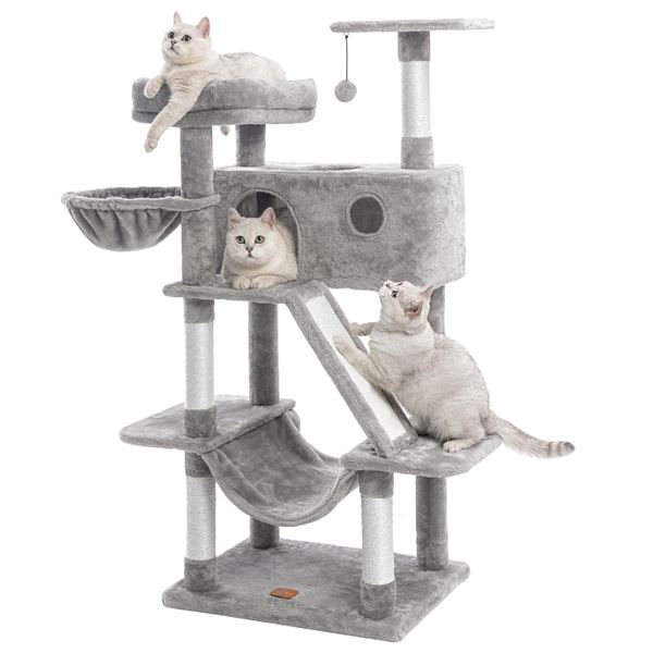 NEW KAROLPAR CAT TREE WITH ENCLOSURE, BASKETS