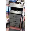 Image 1 : NEW 3 DRAWER STORAGE WITH USB BLACK AND CHARCOAL