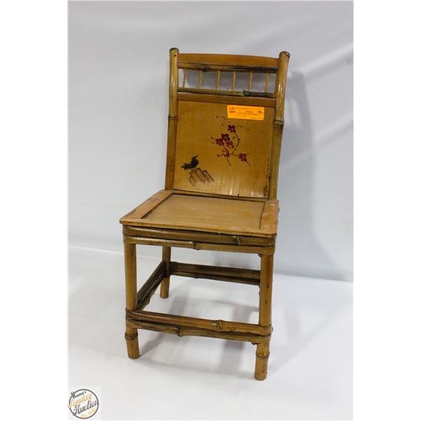 VINTAGE DESIGNED BAMBOO CHILD’S CHAIR