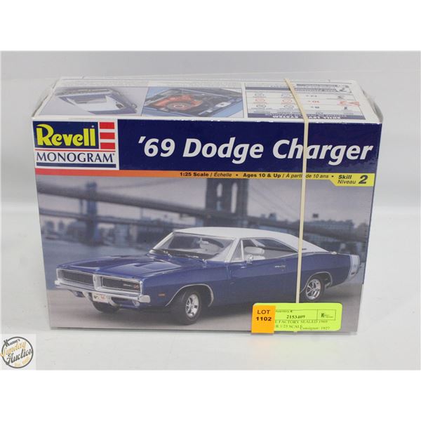 VINTAGE FACTORY SEALED 1969 CHARGER 1/25 SCALE