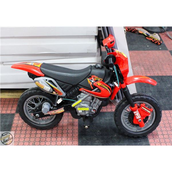 CHILDRENS POWER SPORTS TOY DIRT BIKE NEEDS CHARGER