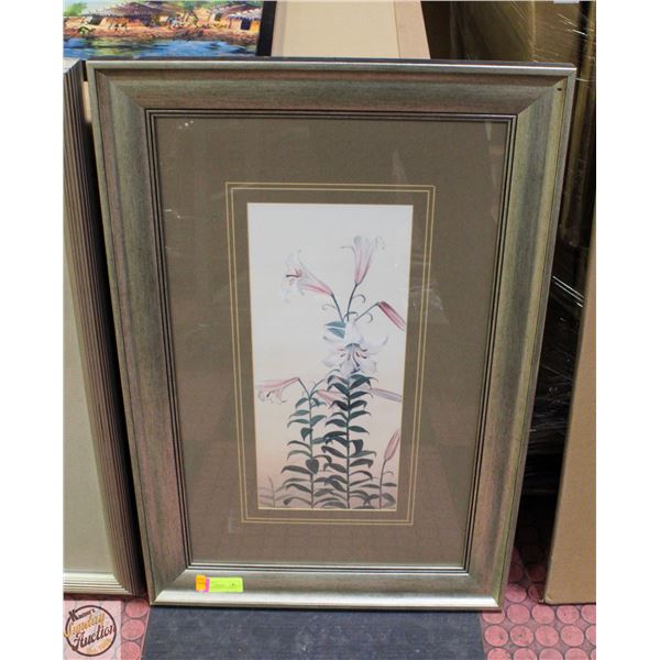 “LILIES IN BLOSSOM” CANADIAN ART PRINT (21” X