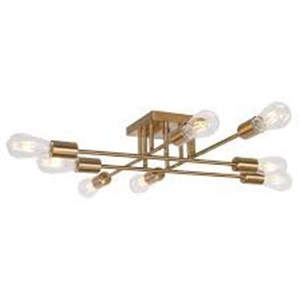 BRAND NEW VINLUZ MODERN SEMI FLUSH MOUNT 8 LIGHT