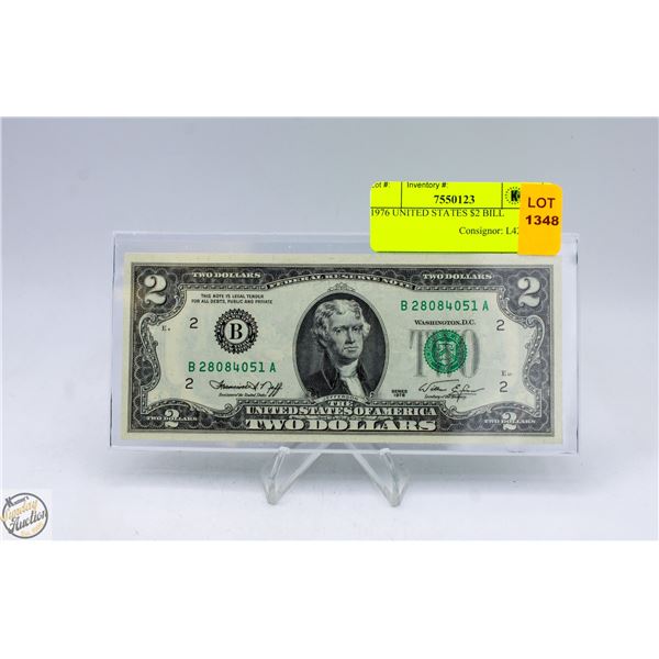 1976 UNITED STATES $2 BILL