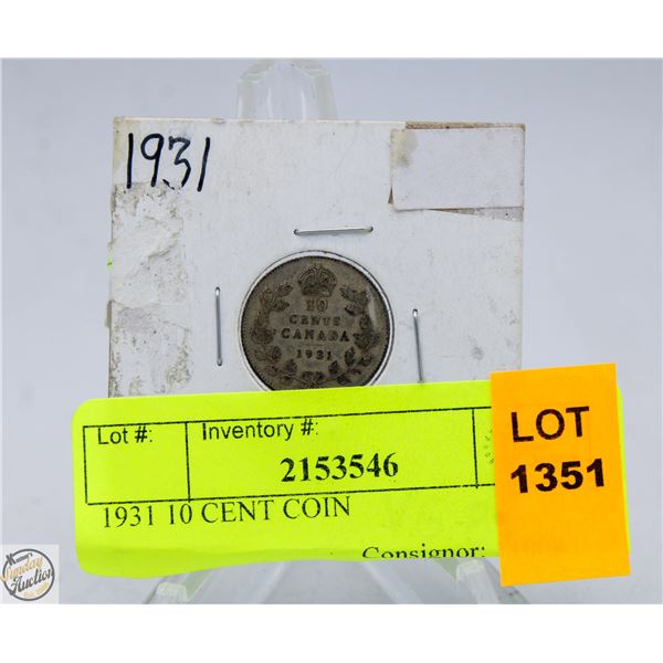 1931 10 CENT COIN