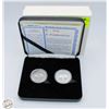 Image 2 : .999 ILES-PERCEES COMMEMORATIVE COIN SET IN HONOR