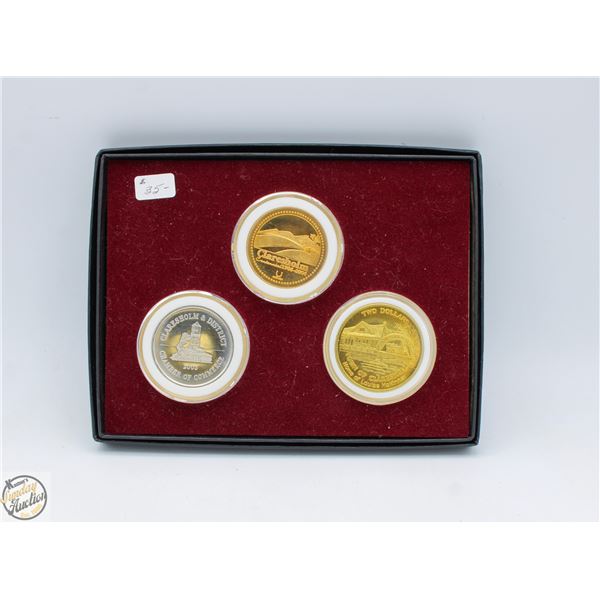 SET OF 2003 "CLARESHOLM TWOONIES" COMMEMORATING