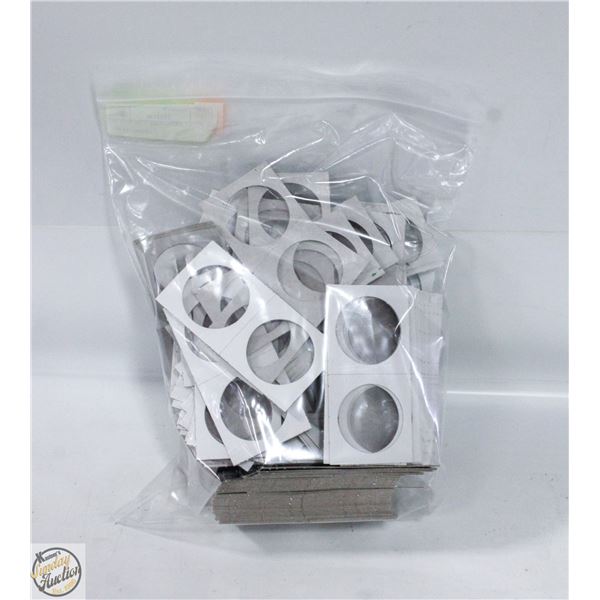 LOT OF CARDBOARD COIN SLEEVES