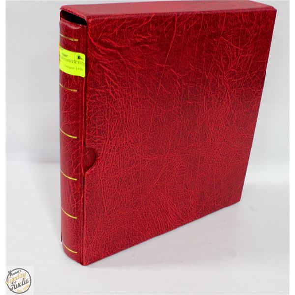 UNOPENED 1984 STAMPBOOK PAGES WITH BINDER