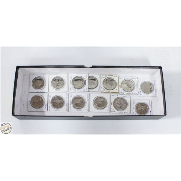 13 COLLECTIBLE COMMONWEALTH GAMES COINS