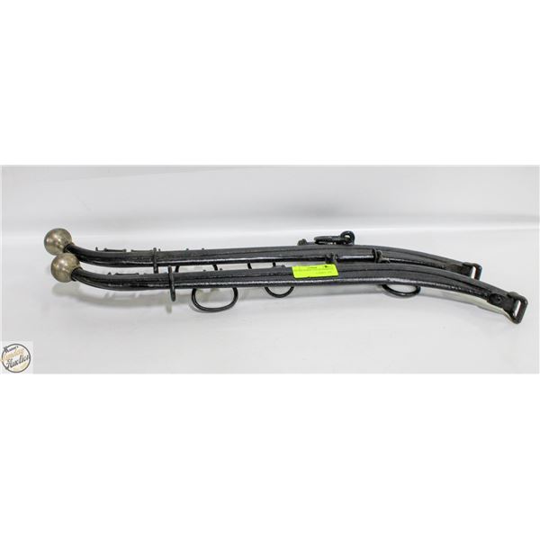 PAIR OF RE-PAINTED HORSE HAMES