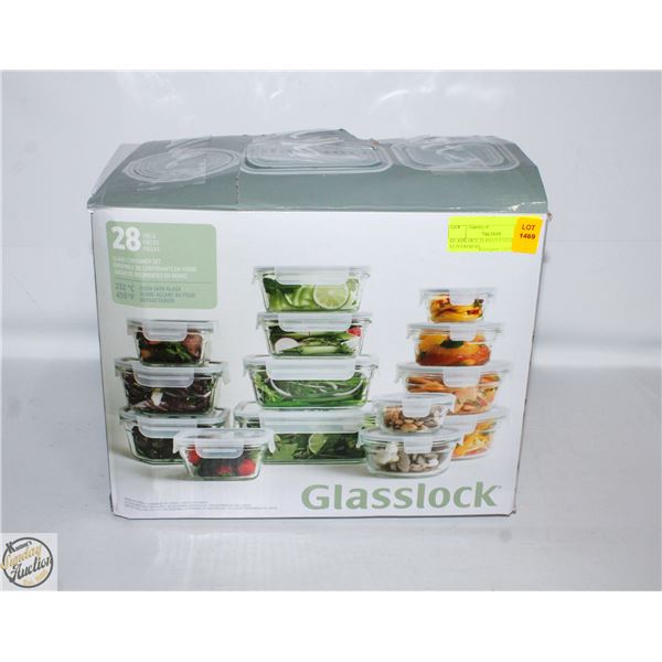 GLASSLOCK 28 PIECES STORAGE CONTAINERS