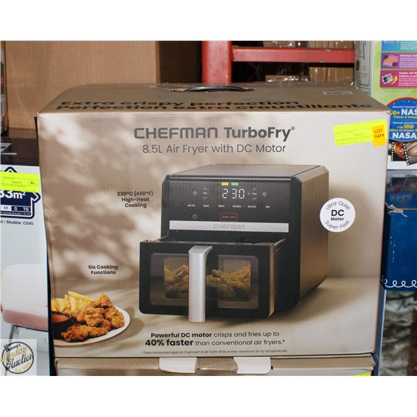 CHEFMAN TURBO FRY 8.5L AIR FRYER W DC MOTOR