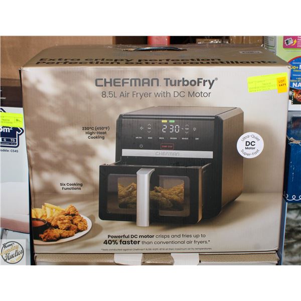 CHEFMAN TURBO FRY 8.5L AIR FRYER W DC MOTOR