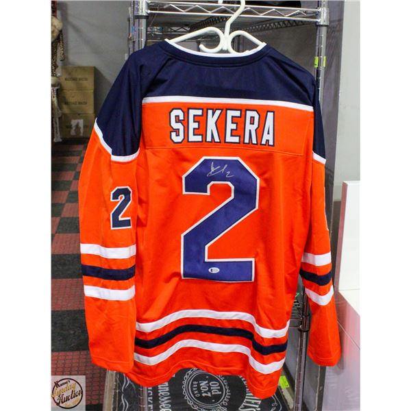 SEKERA AUTOGRAPHED AND AUTHENTICATED