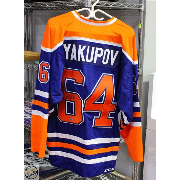 YAKUPOV AUTOGRAPHED AND AUTHENTICATED