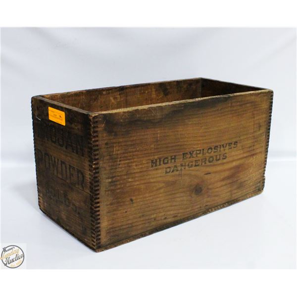 VINTAGE HIGH EXPLOSIVE WOODEN BOX