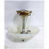 Image 2 : VINTAGE FROSTED GLASS LIGHT FIXTURE