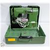 Image 1 : VINTAGE SEWING MACHINE IN GREEN CASE