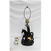 Image 1 : VINTAGE BLUE MOUNTAIN HORSE LAMP