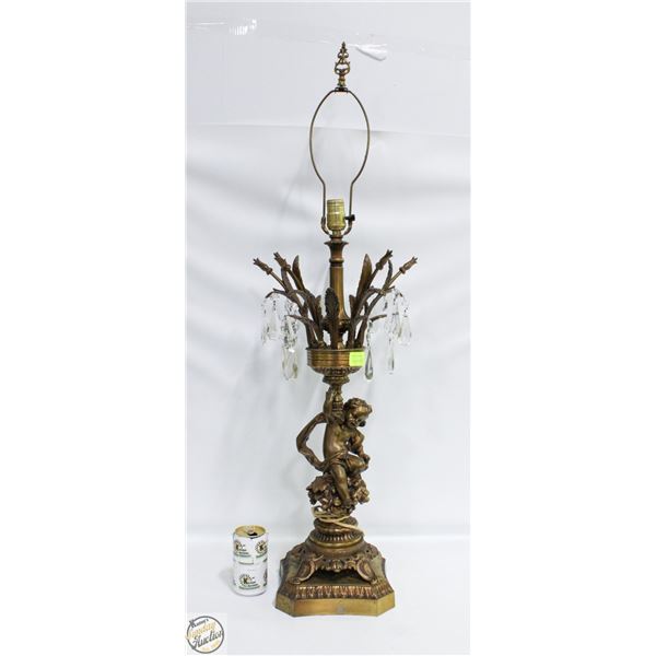 VINTAGE CHERUB LAMP