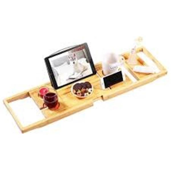 NEW W BOX VAEFAE BAMBOO BATHTUB CADDY