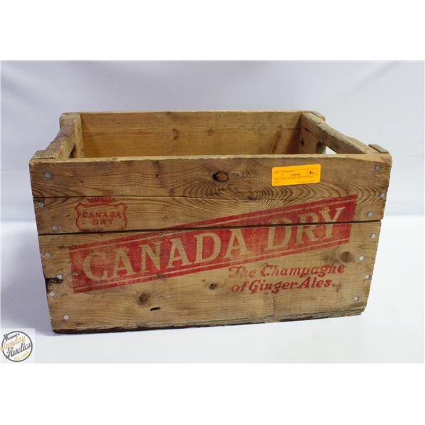 VINTAGE CANADA DRY WOODEN BOX