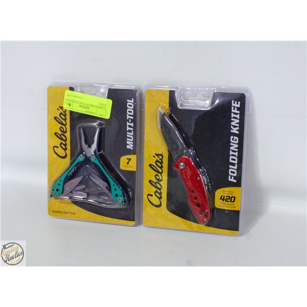 CABELAS MULTI TOOL & FOLDING KNIFE