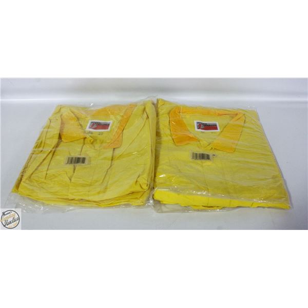 2 NEW STORM MASTER  RAIN JACKET SUIT SIZE LARGE