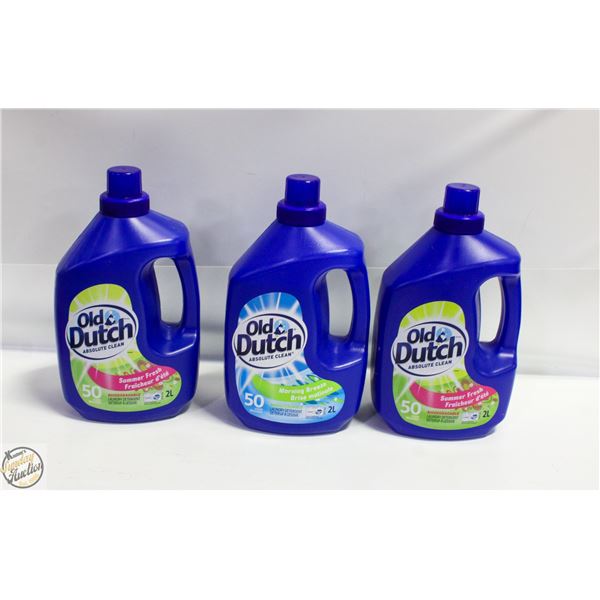 3 FULL BOTTLES OF LAUNDRY SOAP