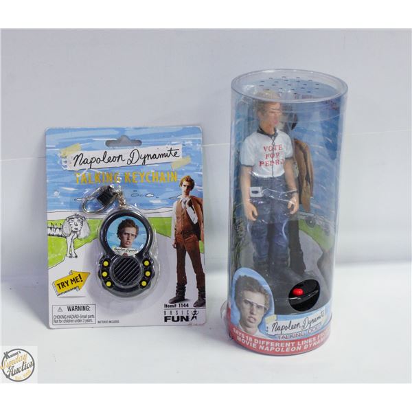 NAPOLEON DYNAMITE TALKING DOLL, KEYCHAIN
