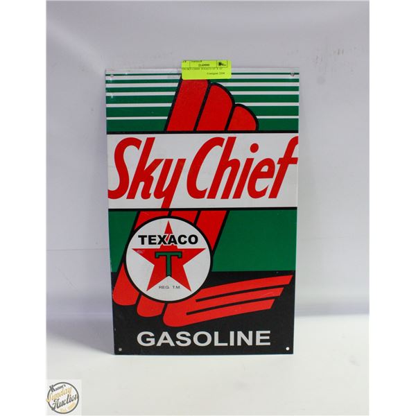 TIN SKY CHIEF TEXACO 16" X 10"