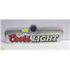 Image 1 : TIN COORS LIGHT BEER 26" X 7"