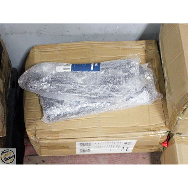 CASE OF 12 BLACK METAL GARDEN STAKES