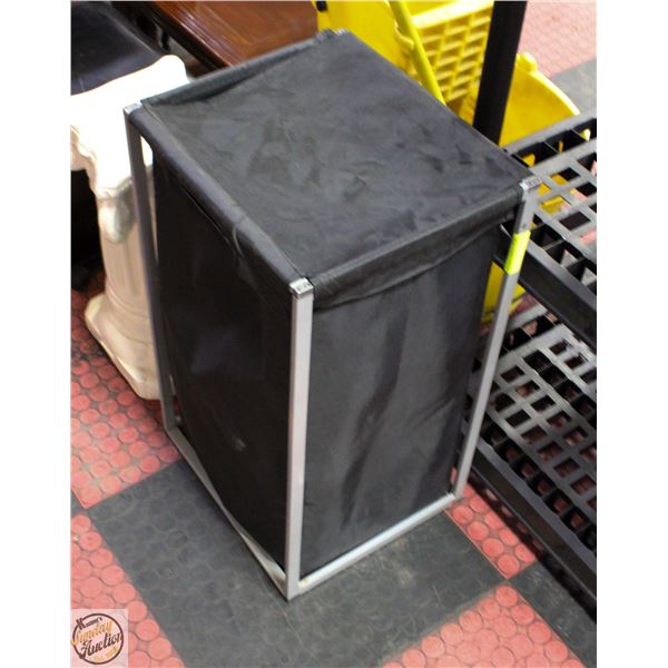 ALUMINUM FRAME/CANVAS LAUNDRY BASKET