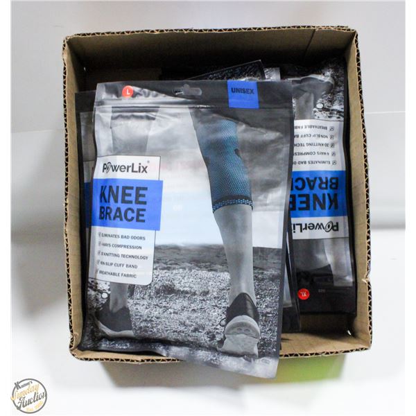 NEW POWERLIX KNEE BRACE FLAT OF 6