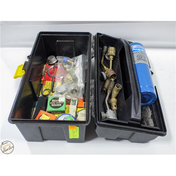 PROPANE TORCH KIT IN TOOL BOX + EXTRAS