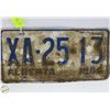 Image 1 : 1966 ALBERTA LICENSE PLATE