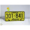 Image 1 : 1980 ALBERTA COMMERCIAL LICENSE PLATE