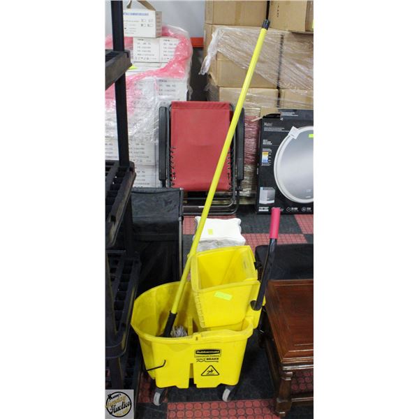 RUBBERMAID WAVE BREAK COMMERCIAL MOP BUCKET