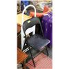 Image 1 : TWO-STEP LADDER + BLACK FOLDING CHAIR