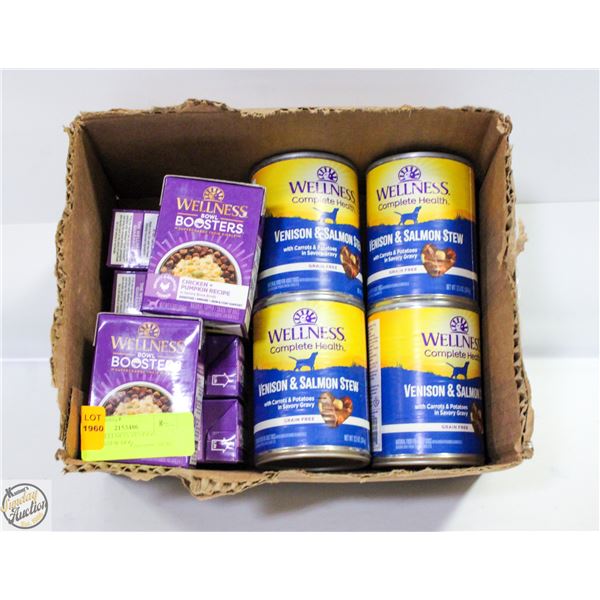 4X354G WELLNESS VENISON SALMON STEW DOG