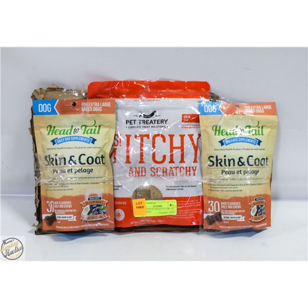 2 X150G PACKS HEAD TO TAIL XL DOG BREED