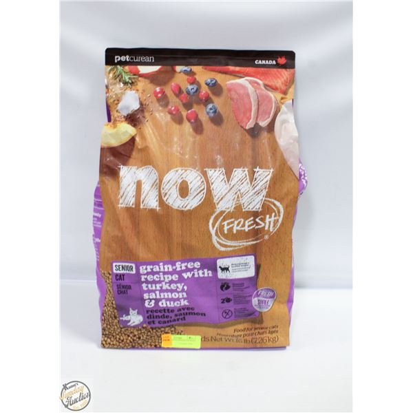 16LB NOW FRESH SENIOR CAT FOOD TURKEY